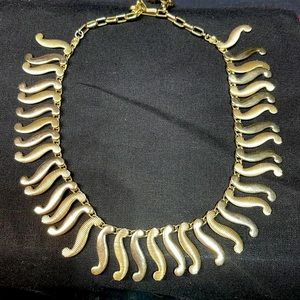 Vintage gold tone choker